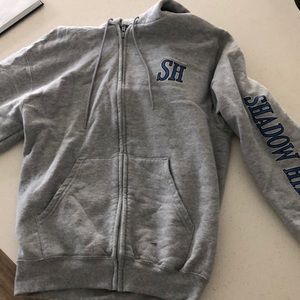 Shadow hill hoodie grey zip up